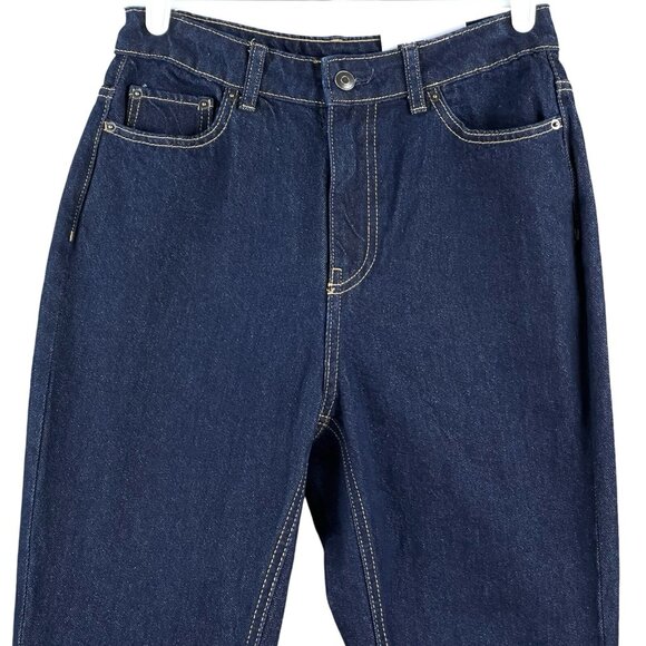 Future Collective Reese Blutstein Women Blue Jean Size 4 Flare Leg High Rise NEW - Picture 3 of 12